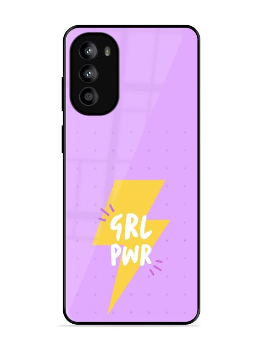 Girl Power Spark Glossy Soft Edge Case for Motorola Moto G52 Chachhi