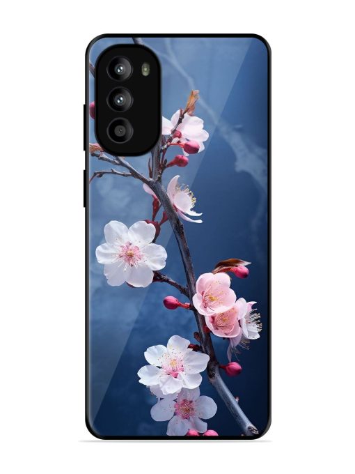 Delicate Blossoms Glossy Soft Edge Case for Motorola Moto G52 Chachhi