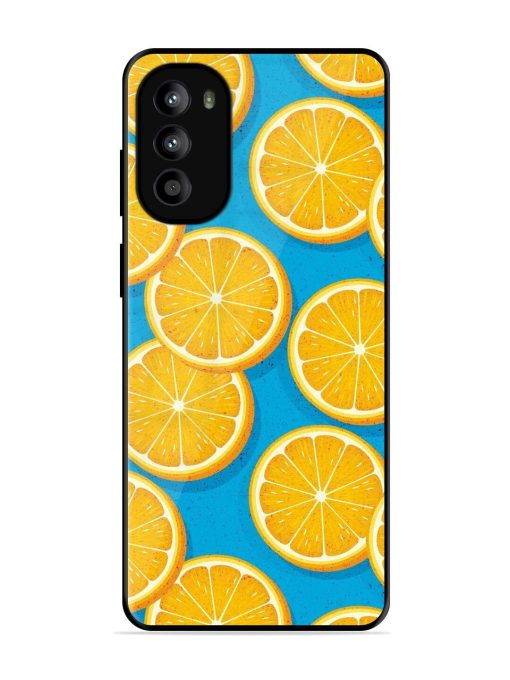 Citrus Symphony Glossy Soft Edge Case for Motorola Moto G52 Chachhi