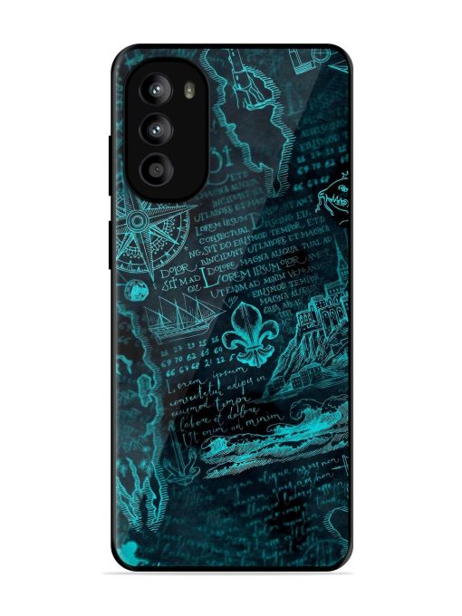 Nautical Notebook Glossy Soft Edge Case for Motorola Moto G52