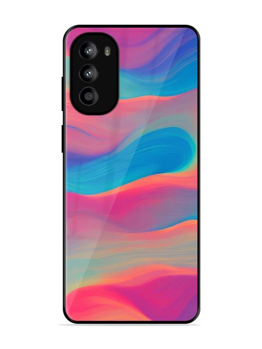 Wavy Wonder Glossy Soft Edge Case for Motorola Moto G52