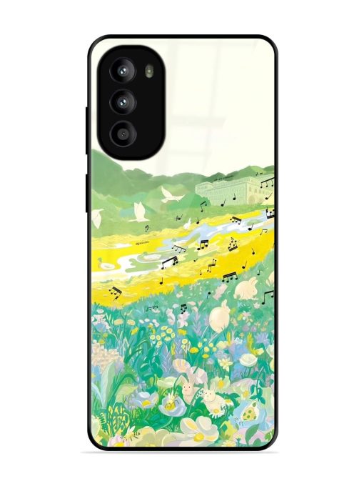 Melody In Bloom Glossy Soft Edge Case for Motorola Moto G52 Chachhi