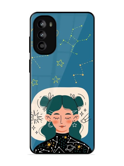 Cosmic Daydreamer Glossy Soft Edge Case for Motorola Moto G52 Chachhi