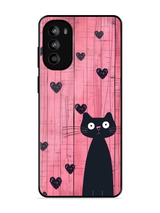 Feline Valentine'S Day Glossy Soft Edge Case for Motorola Moto G52 Chachhi