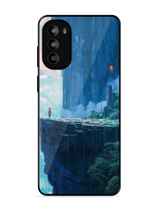 Solitude In The Sky Glossy Soft Edge Case for Motorola Moto G52