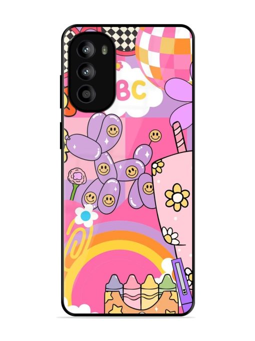 Whimsical Y2K Chaos Glossy Soft Edge Case for Motorola Moto G52 Chachhi