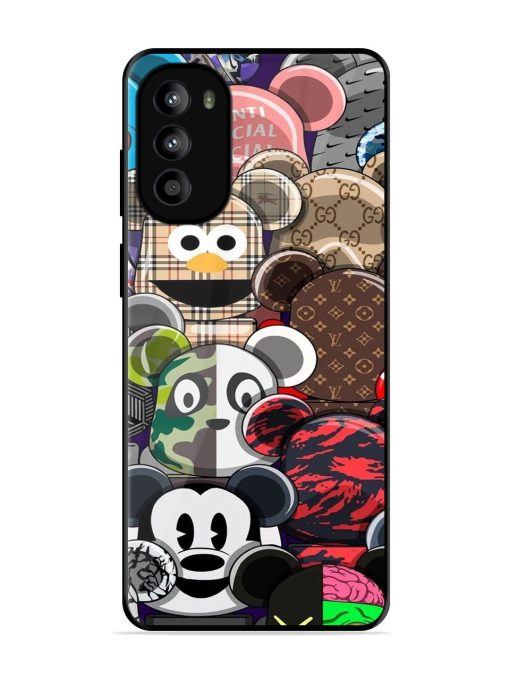 Streetwear Bearbrick Extravaganza Glossy Soft Edge Case for Motorola Moto G52 Chachhi