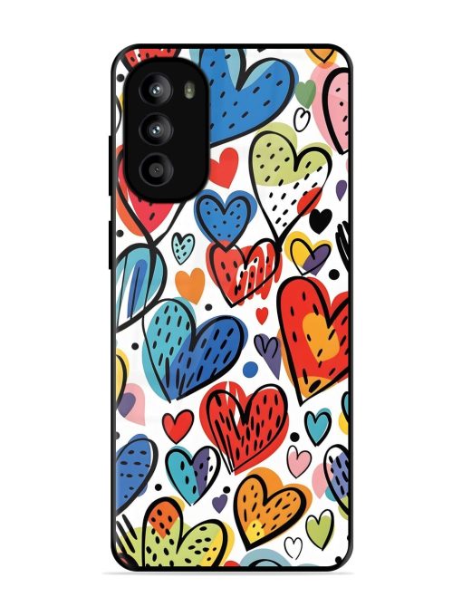 Heartfelt Harmony Glossy Soft Edge Case for Motorola Moto G52 Chachhi