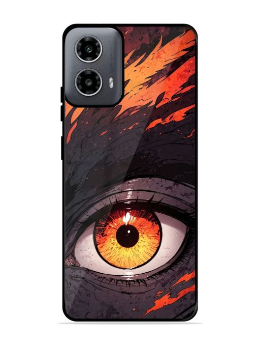 Inferno Gaze Glossy Soft Edge Case for Motorola Moto G54 (5G) Chachhi