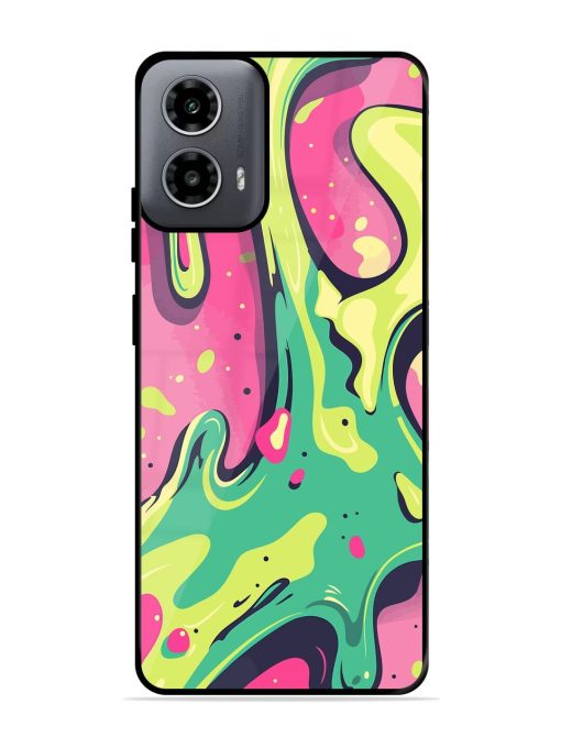 Gooey Grooves Glossy Soft Edge Case for Motorola Moto G54 (5G) Chachhi