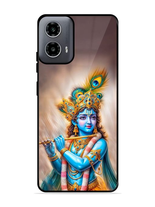 Divine Krishna Glossy Soft Edge Case for Motorola Moto G54 (5G) Chachhi