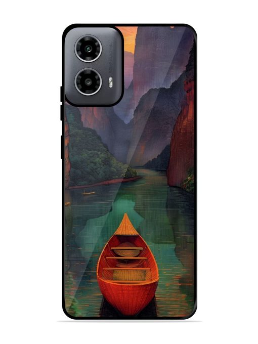 Serene Passage Glossy Soft Edge Case for Motorola Moto G54 (5G) Chachhi