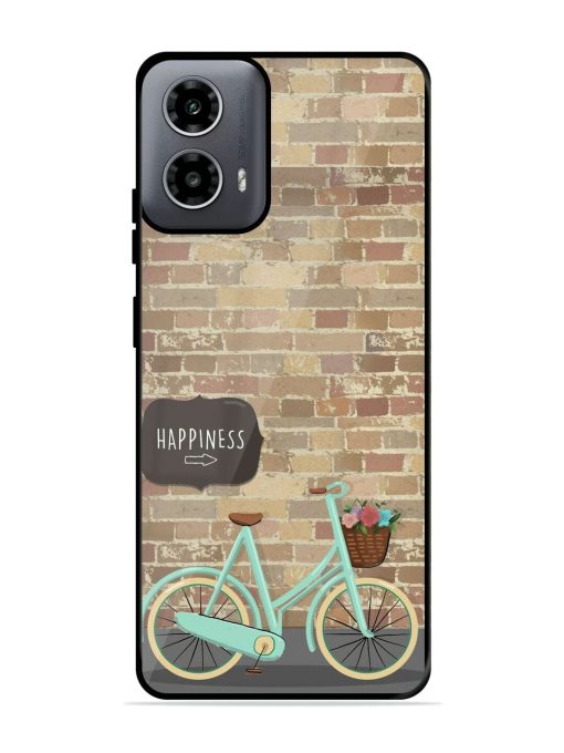 Pedaling Towards Happiness Glossy Soft Edge Case for Motorola Moto G54 (5G) Chachhi