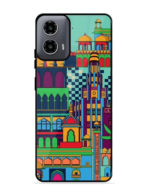 Indian Tapestry Glossy Soft Edge Case for Motorola Moto G54 (5G)