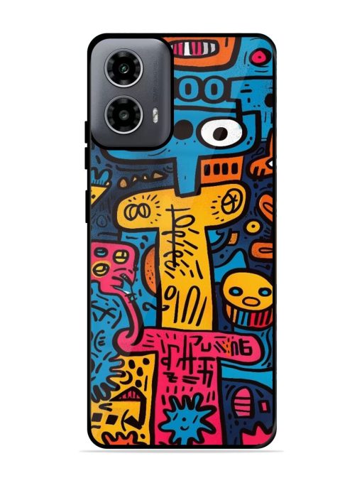 Doodletopia Glossy Soft Edge Case for Motorola Moto G54 (5G) Chachhi