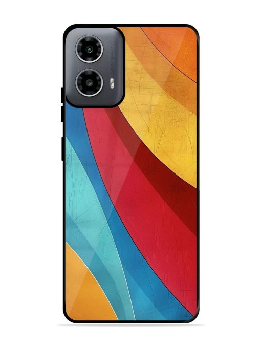 Curving Canvas Glossy Soft Edge Case for Motorola Moto G54 (5G) Chachhi