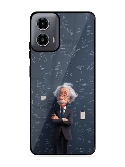 Albert Einstein Glossy Soft Edge Case for Motorola Moto G54 (5G) Chachhi