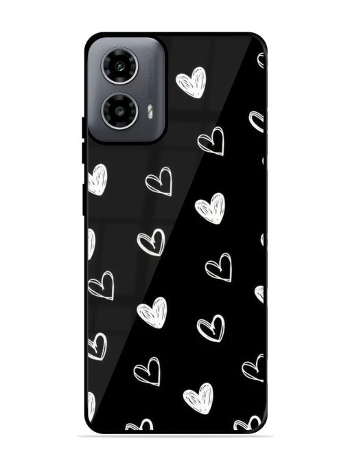 Scattered Hearts Glossy Soft Edge Case for Motorola Moto G54 (5G)