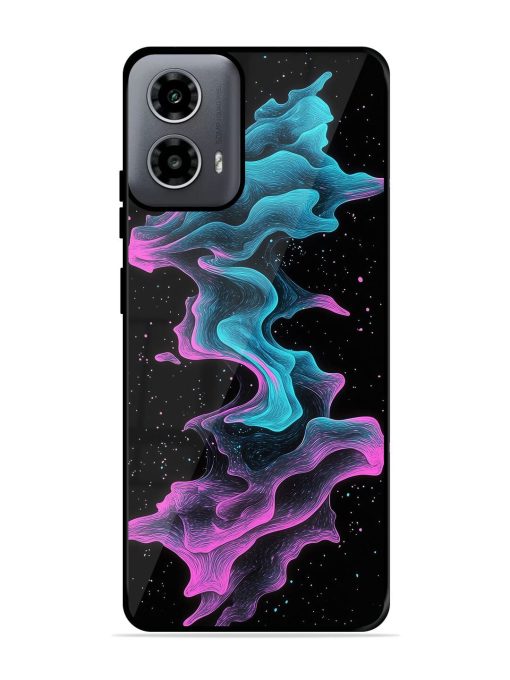 Cosmic Currents Glossy Soft Edge Case for Motorola Moto G54 (5G) Chachhi