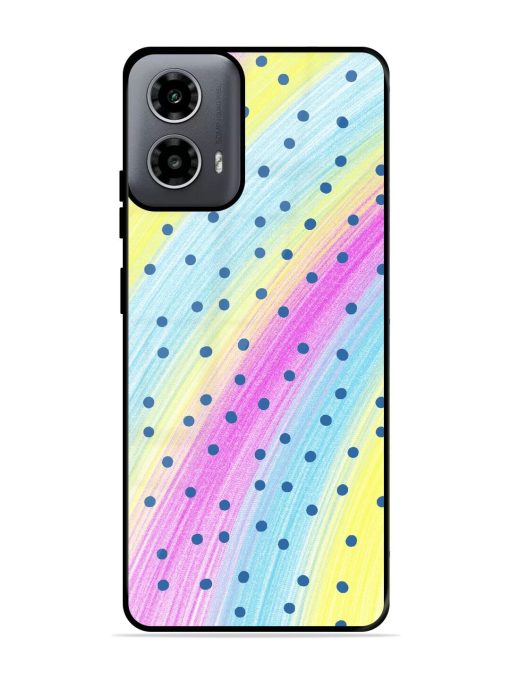 Polka Dot Paradise Glossy Soft Edge Case for Motorola Moto G54 (5G) Chachhi