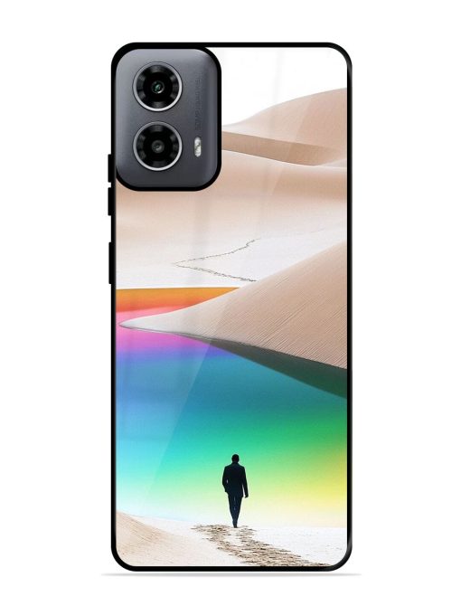 Desert Dreams Glossy Soft Edge Case for Motorola Moto G54 (5G) Chachhi