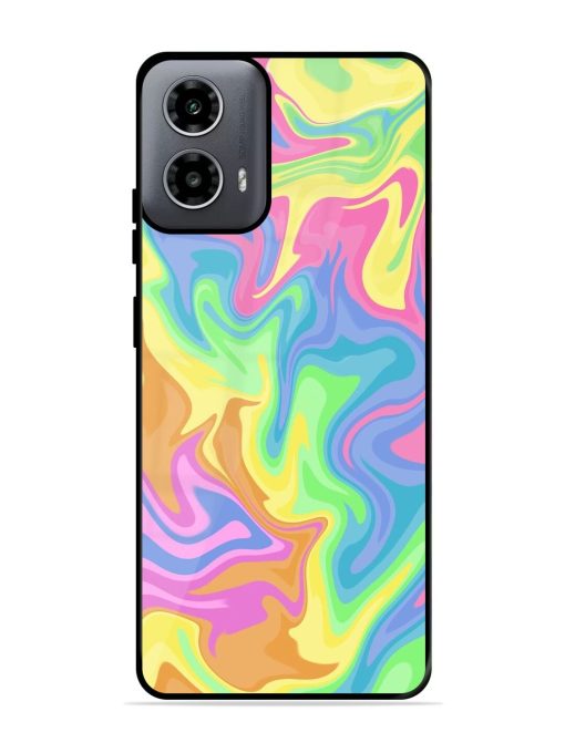 Whimsical Swirl Glossy Soft Edge Case for Motorola Moto G54 (5G) Chachhi