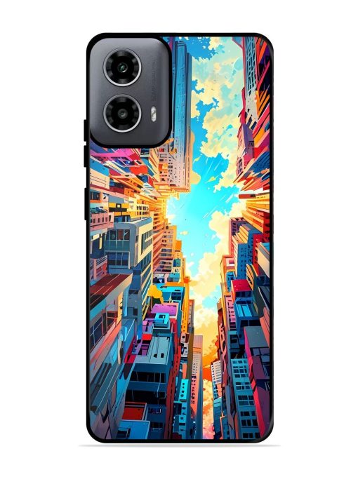 Skyward City Glossy Soft Edge Case for Motorola Moto G54 (5G) Chachhi