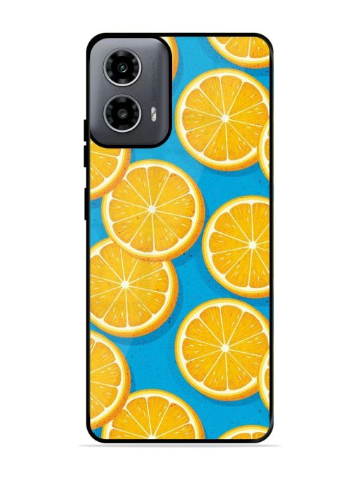 Citrus Symphony Glossy Soft Edge Case for Motorola Moto G54 (5G) Chachhi