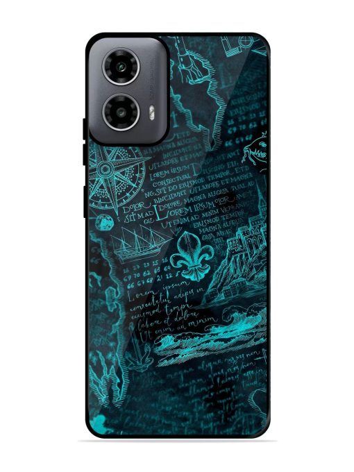 Nautical Notebook Glossy Soft Edge Case for Motorola Moto G54 (5G) Chachhi