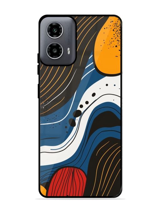 Abstract Expression Glossy Soft Edge Case for Motorola Moto G54 (5G) Chachhi