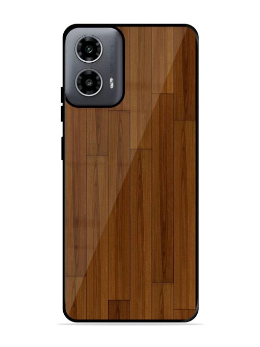 Warm Woodgrain Glossy Soft Edge Case for Motorola Moto G54 (5G) Chachhi