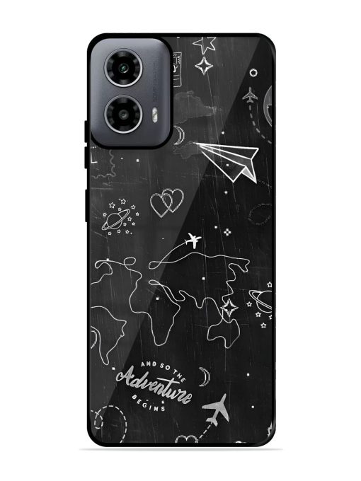 Wanderlust Sketchbook Glossy Soft Edge Case for Motorola Moto G54 (5G)