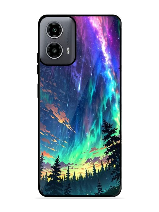 Cosmic Canvas Glossy Soft Edge Case for Motorola Moto G54 (5G) Chachhi