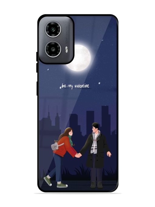 Moonlight Proposal Glossy Soft Edge Case for Motorola Moto G54 (5G) Chachhi