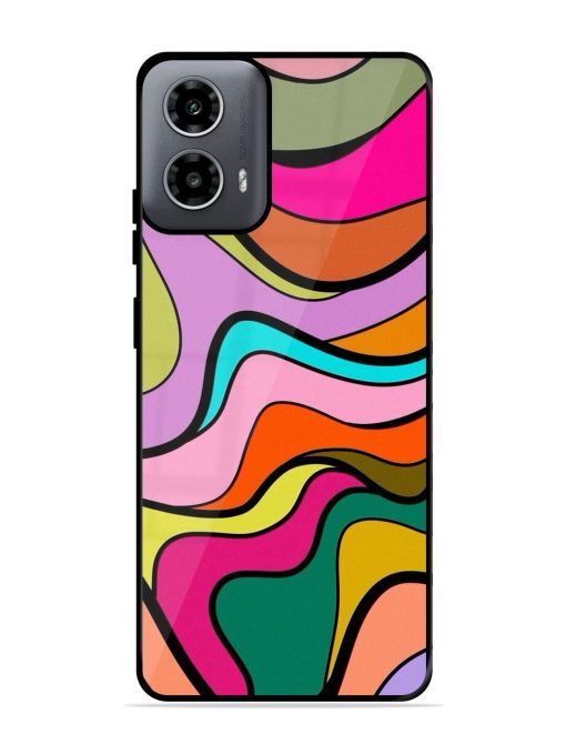 Wavy Wonder Glossy Soft Edge Case for Motorola Moto G54 (5G) Chachhi