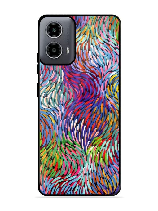 Vibrant Waves Glossy Soft Edge Case for Motorola Moto G54 (5G) Chachhi