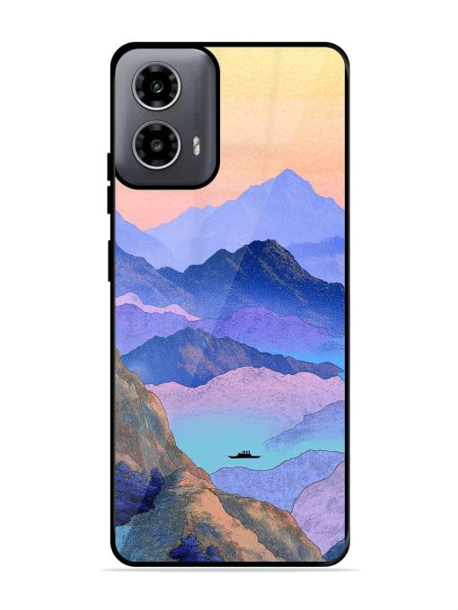 Mountain Mist Glossy Soft Edge Case for Motorola Moto G54 (5G) Chachhi