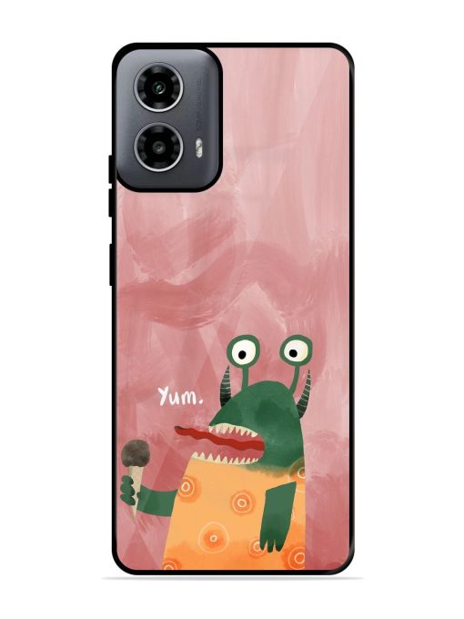 Hungry Monster Glossy Soft Edge Case for Motorola Moto G54 (5G)