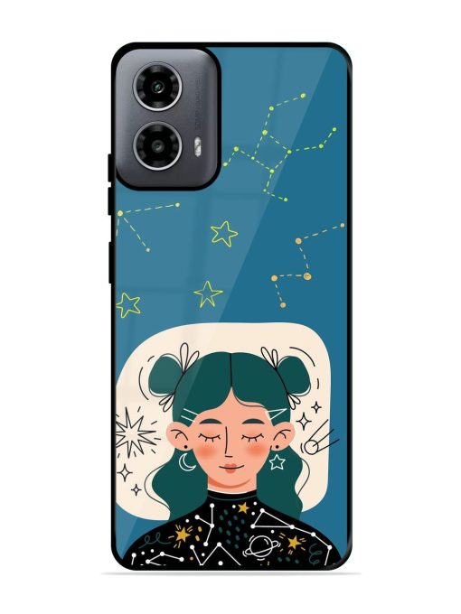 Cosmic Daydreamer Glossy Soft Edge Case for Motorola Moto G54 (5G) Chachhi