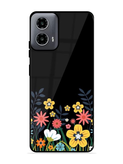 Floral Night Sky Glossy Soft Edge Case for Motorola Moto G54 (5G) Chachhi