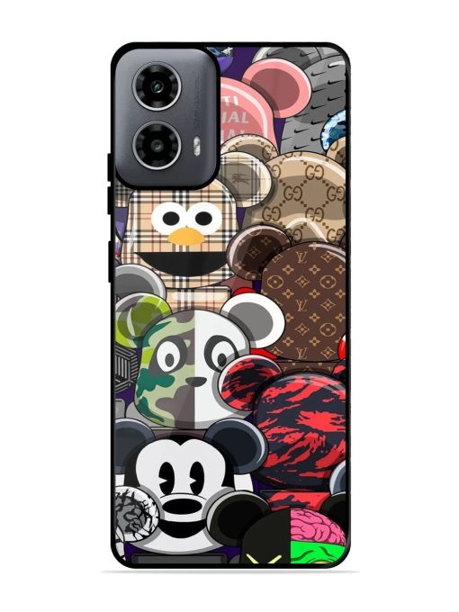 Streetwear Bearbrick Extravaganza Glossy Soft Edge Case for Motorola Moto G54 (5G) Chachhi