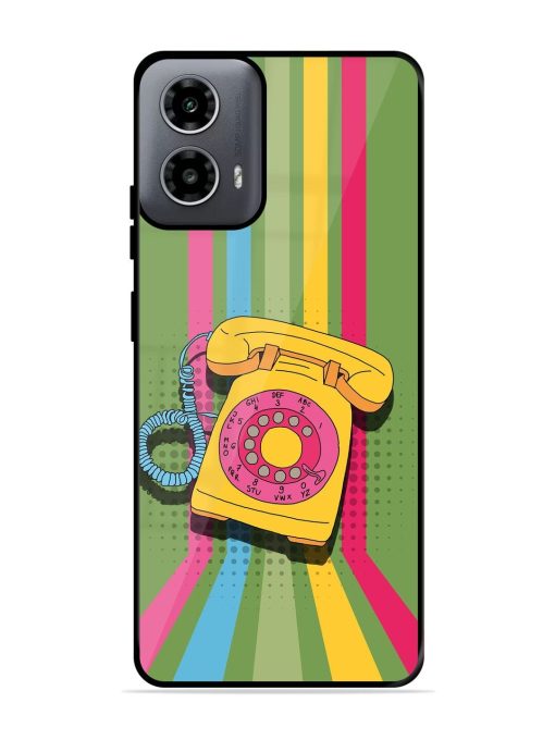 Retro Dialer Glossy Soft Edge Case for Motorola Moto G54 (5G) Chachhi