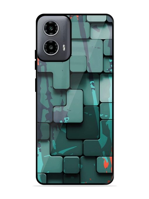 Abstract Geometric Mosaic Glossy Soft Edge Case for Motorola Moto G54 (5G) Chachhi