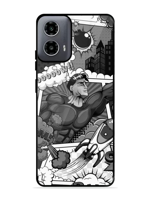 Comic Book Chaos Glossy Soft Edge Case for Motorola Moto G54 (5G)