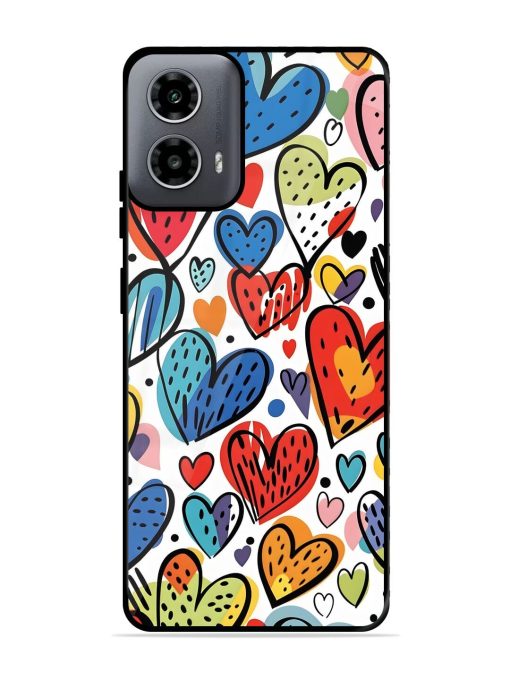 Heartfelt Harmony Glossy Soft Edge Case for Motorola Moto G54 (5G) Chachhi