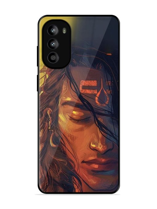 Tranquil Shiva Glossy Soft Edge Case for Motorola Moto G62 (5G) Chachhi