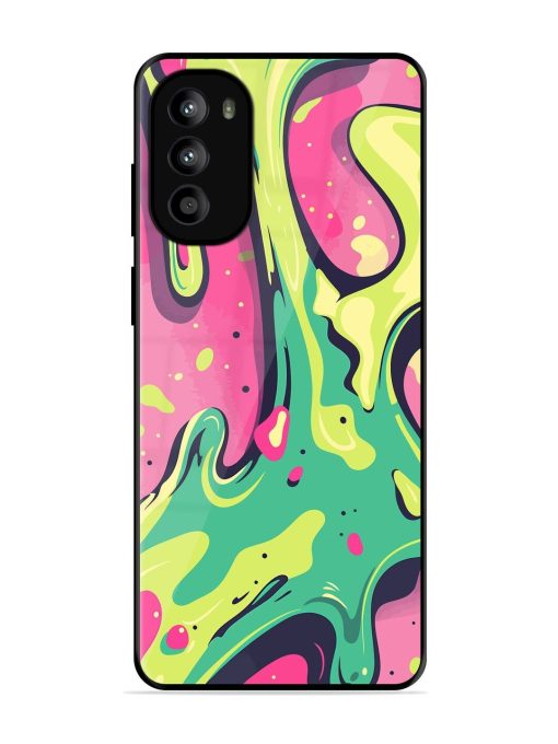 Gooey Grooves Glossy Soft Edge Case for Motorola Moto G62 (5G) Chachhi