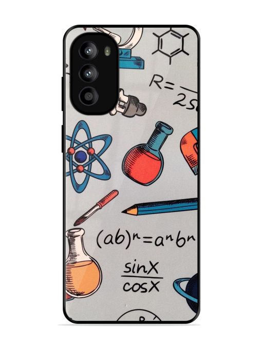 Science Doodle Glossy Soft Edge Case for Motorola Moto G62 (5G) Chachhi