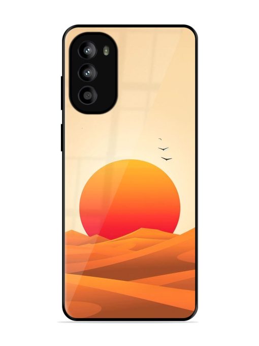 Desert Sunset Glossy Soft Edge Case for Motorola Moto G62 (5G) Chachhi