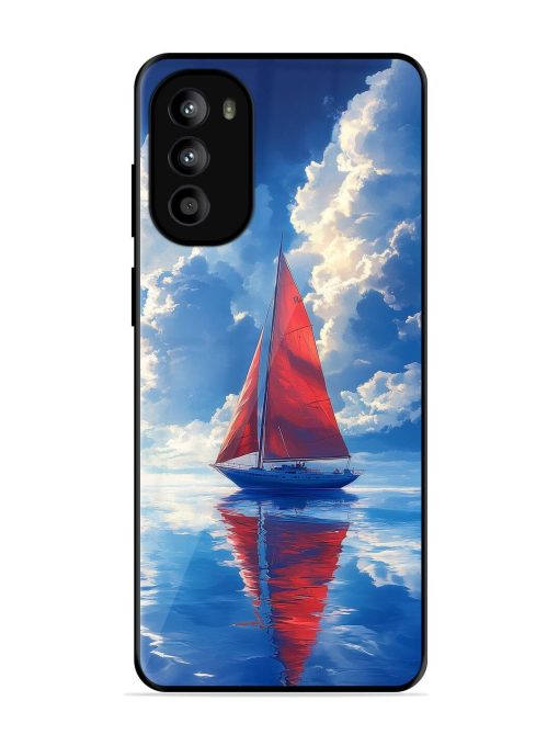 Crimson Sails Glossy Soft Edge Case for Motorola Moto G62 (5G) Chachhi